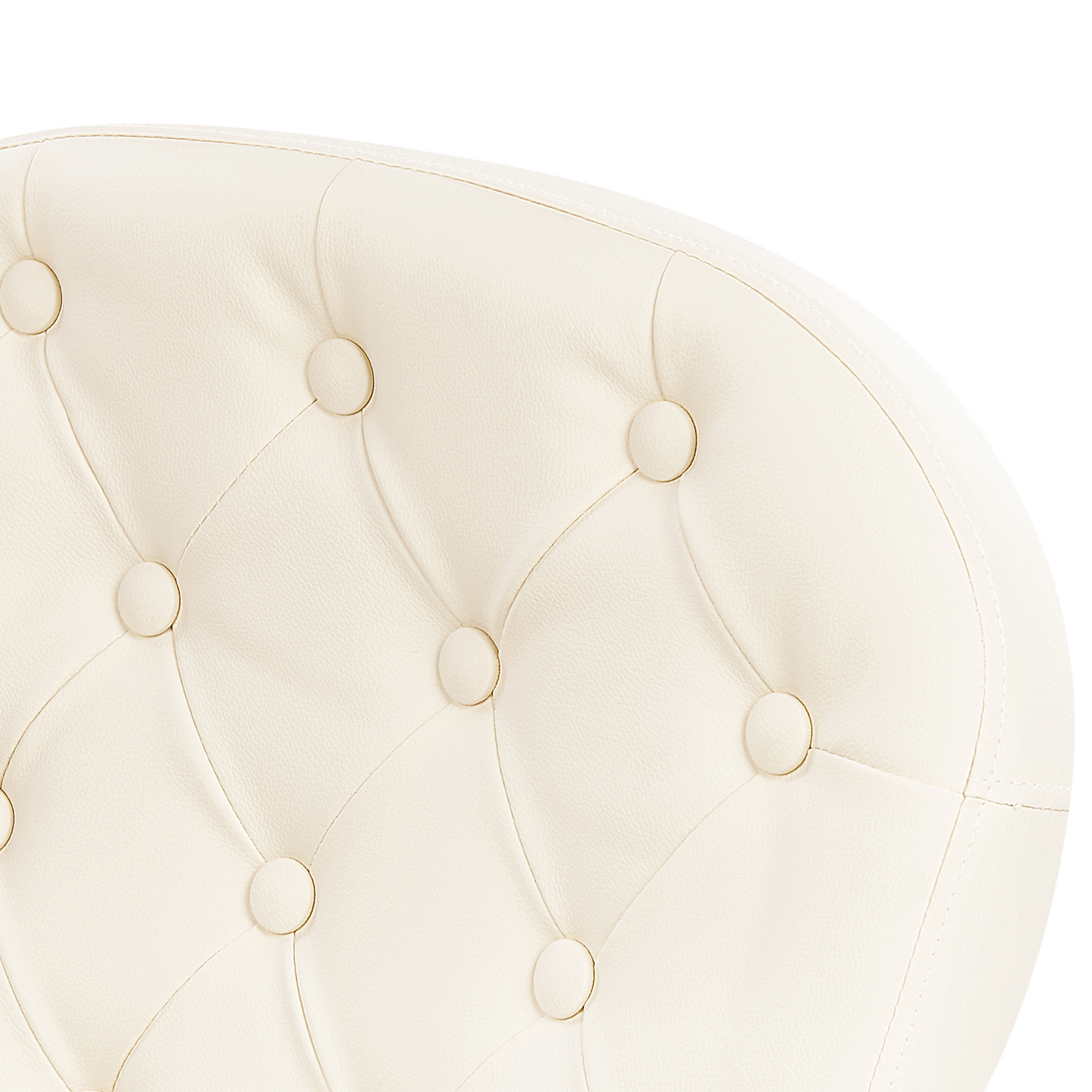 Bürostuhl Kunstleder beige höhenverstellbar PRINCESS