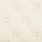 Bürostuhl Kunstleder beige höhenverstellbar PRINCESS