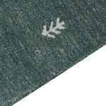 Gabbeh Teppich Wolle grün 200 x 300 cm Kurzflor CALTI