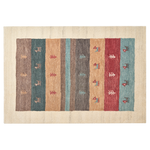 Gabbeh Teppich Wolle mehrfarbig 140 x 200 cm Hochflor SARILAR