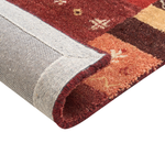 Gabbeh Teppich Wolle rot 80 x 150 cm Hochflor SINANLI