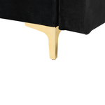 Sessel ABERDEEN Samtstoff Schwarz