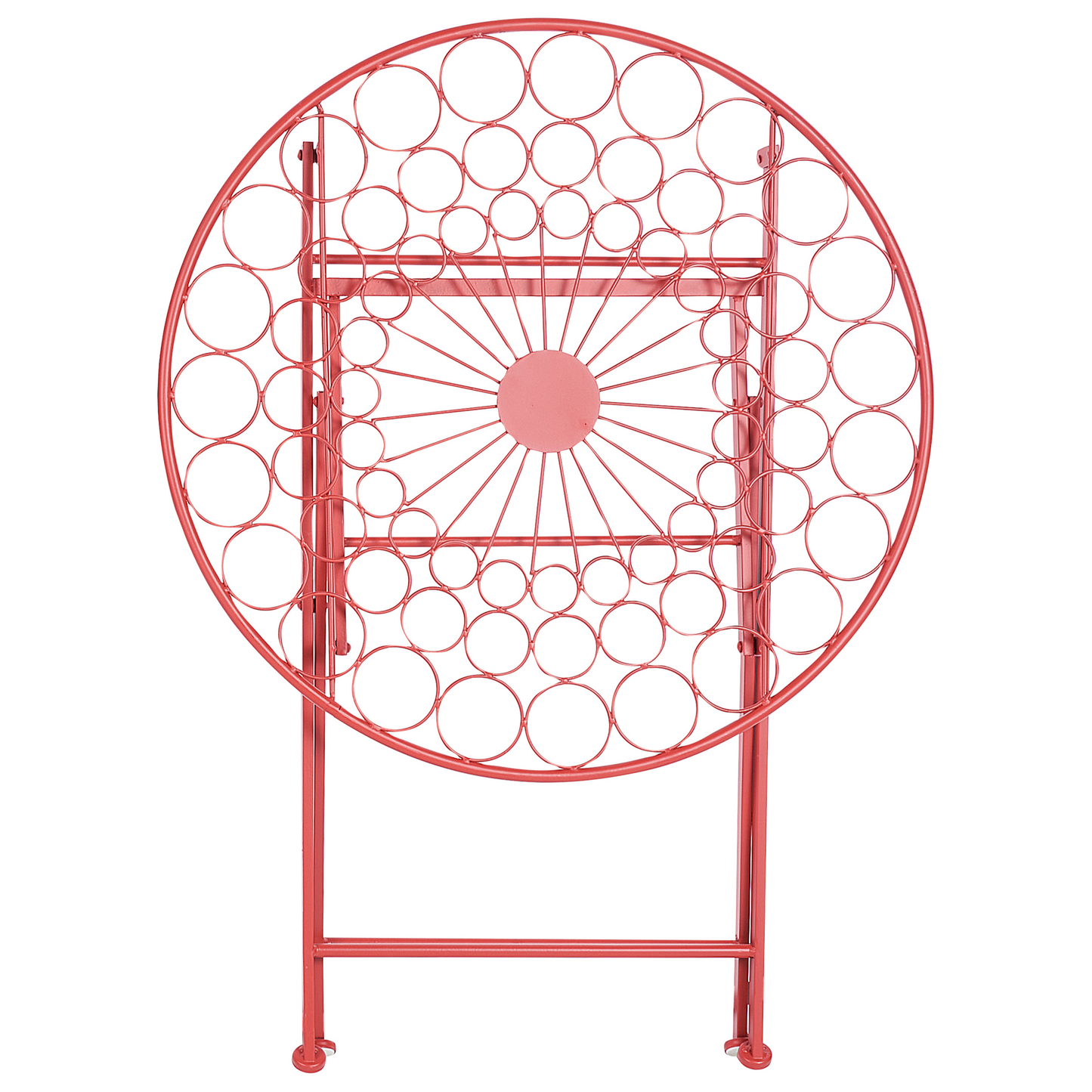 Outdoor Bistrotisch SCARIO 70 cm 70 cm Metall Rot