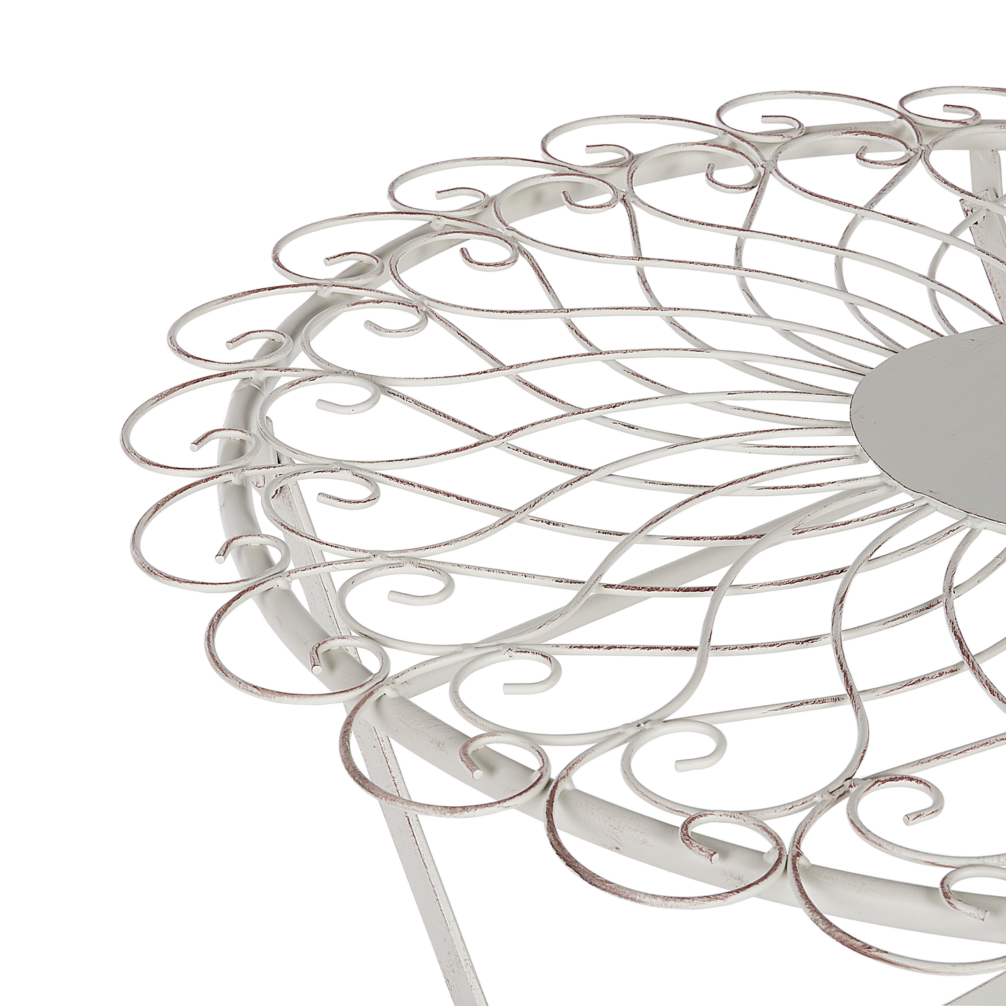 Outdoor Bistrotisch STIFFE 70 cm 70 cm Metall Weiss