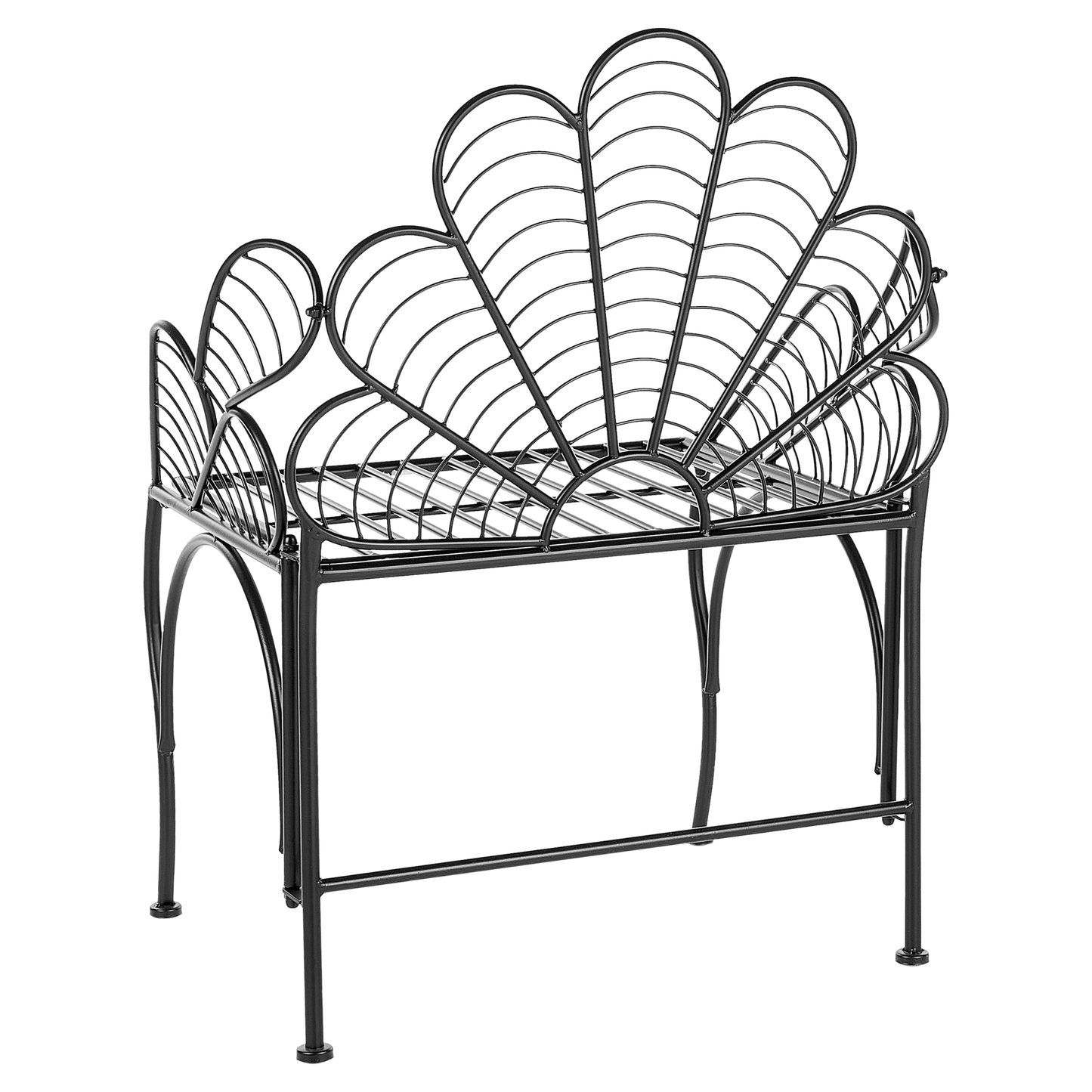 Gartenstuhl LIGURIA Metall Schwarz