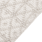 Teppich Wolle hellbeige 200 x 300 cm Kurzflor ALUCRA