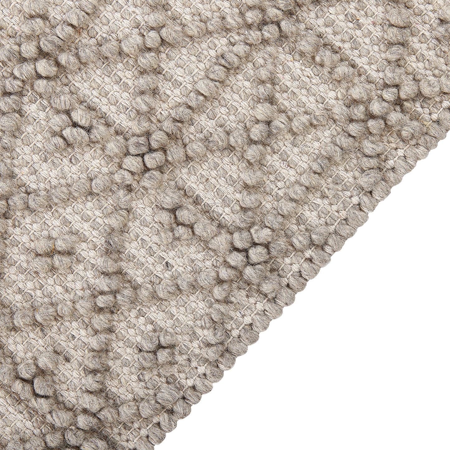 Teppich Wolle sandbeige 200 x 300 cm Kurzflor ALUCRA