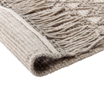 Teppich Wolle sandbeige 200 x 300 cm Kurzflor ALUCRA