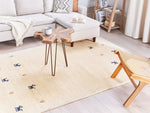 Gabbeh Teppich Wolle helles Beige 160 x 230 cm Hochflor YALI