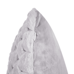 Dekokissen 2er Set PURSLANE Webpelz 43 x 43 cm Hellgrau Geometrisches Muster