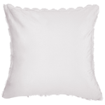 Dekokissen 2er Set PURSLANE Webpelz 43 x 43 cm Weiss Geometrisches Muster