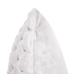 Dekokissen 2er Set PURSLANE Webpelz 43 x 43 cm Weiss Geometrisches Muster