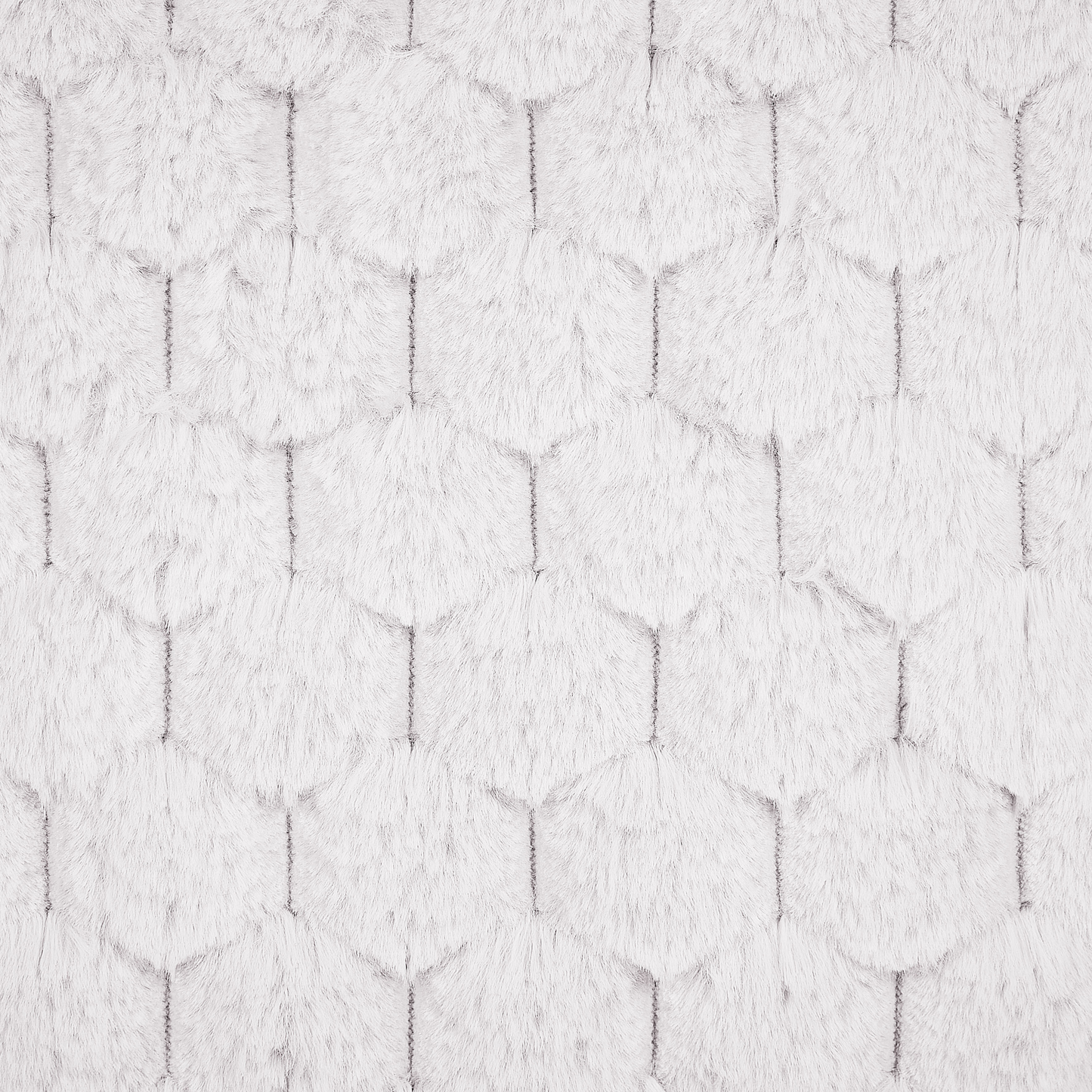 Dekokissen 2er Set PURSLANE Webpelz 43 x 43 cm Weiss Geometrisches Muster