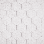 Dekokissen 2er Set PURSLANE Webpelz 43 x 43 cm Weiss Geometrisches Muster