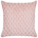 Dekokissen 2er Set PURSLANE Webpelz 43 x 43 cm Pastellrosa Geometrisches Muster
