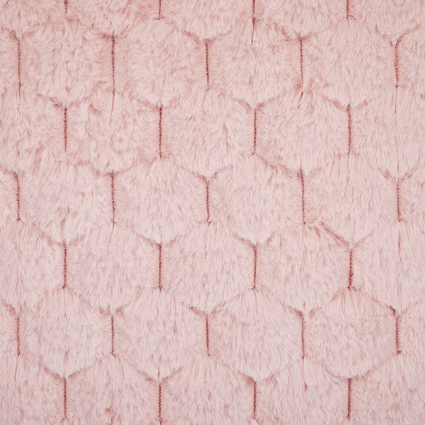 Dekokissen 2er Set PURSLANE Webpelz 43 x 43 cm Pastellrosa Geometrisches Muster