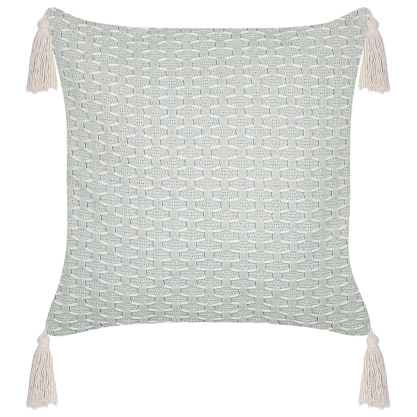 Dekokissen 2er Set HAKONE 42 x 42 cm Mintgrün Geometrisches Muster