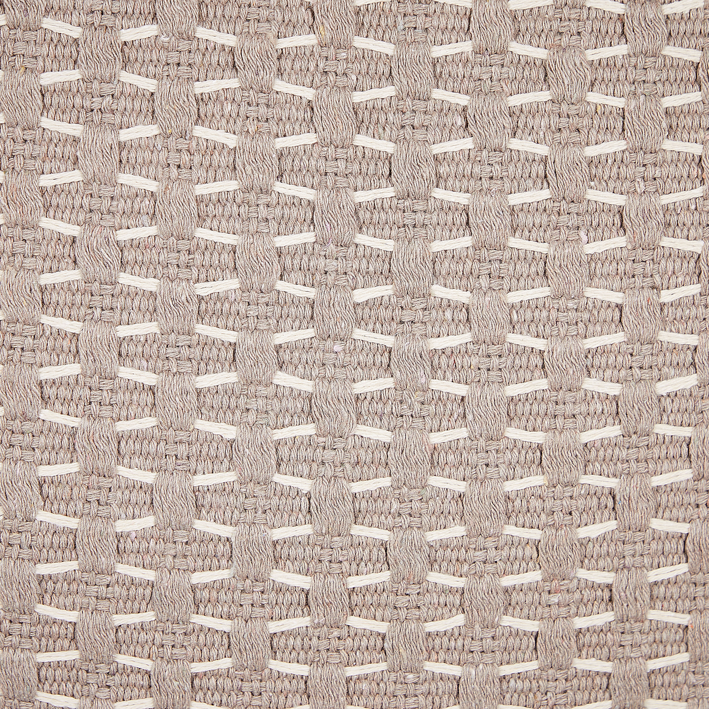 Dekokissen 2er Set HAKONE 42 x 42 cm Taupe Geometrisches Muster