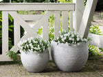 Blumentopf weiss rund 50 x 50 x 39 cm ZAKROS