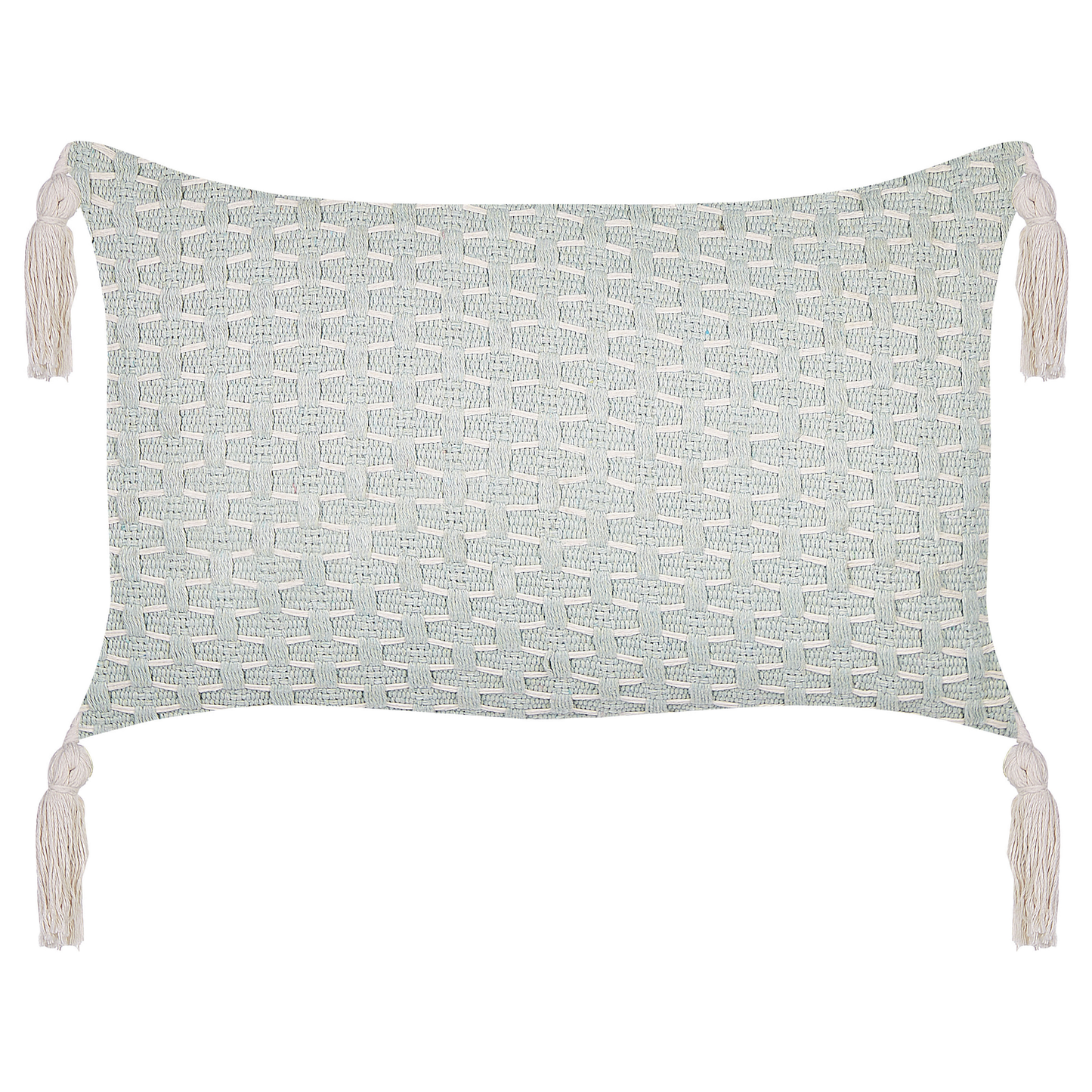 Dekokissen 2er Set HAKONE 45 x 25 cm Mintgrün Geometrisches Muster