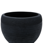 Blumenkübel ZAKROS Keramik 50 cm Schwarz