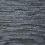 Blumenkübel ZAKROS Keramik 50 cm Grau