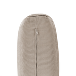 Lounge Set Akazienholz dunkelbraun 4-Sitzer linksseitig modular Auflagen taupe TIMOR II