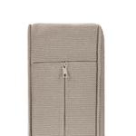 Gartensofa Akazienholz dunkelbraun 2-Sitzer modular Auflagen taupe TIMOR II