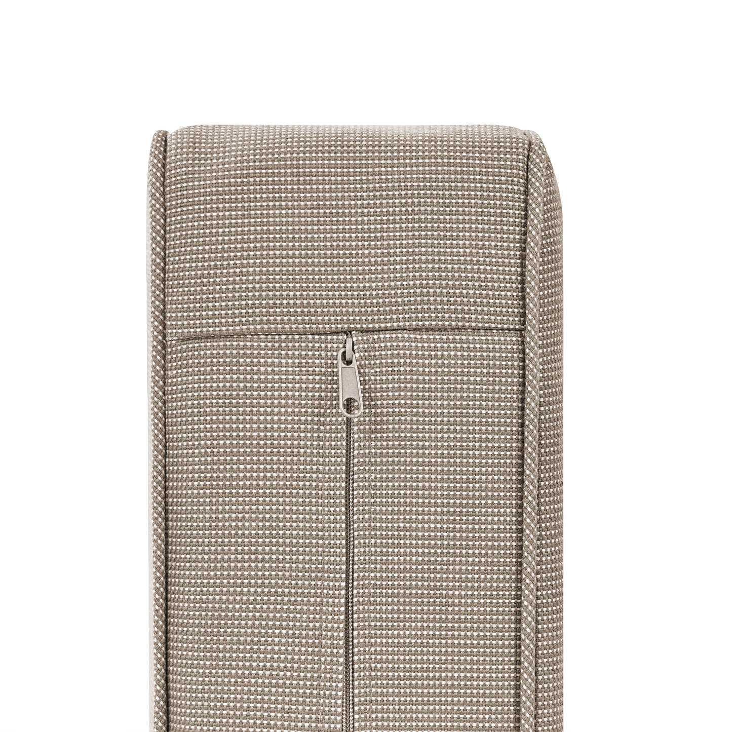 Garten Ecksofa Akazienholz dunkelbraun 2-Sitzer modular Auflagen taupe TIMOR II