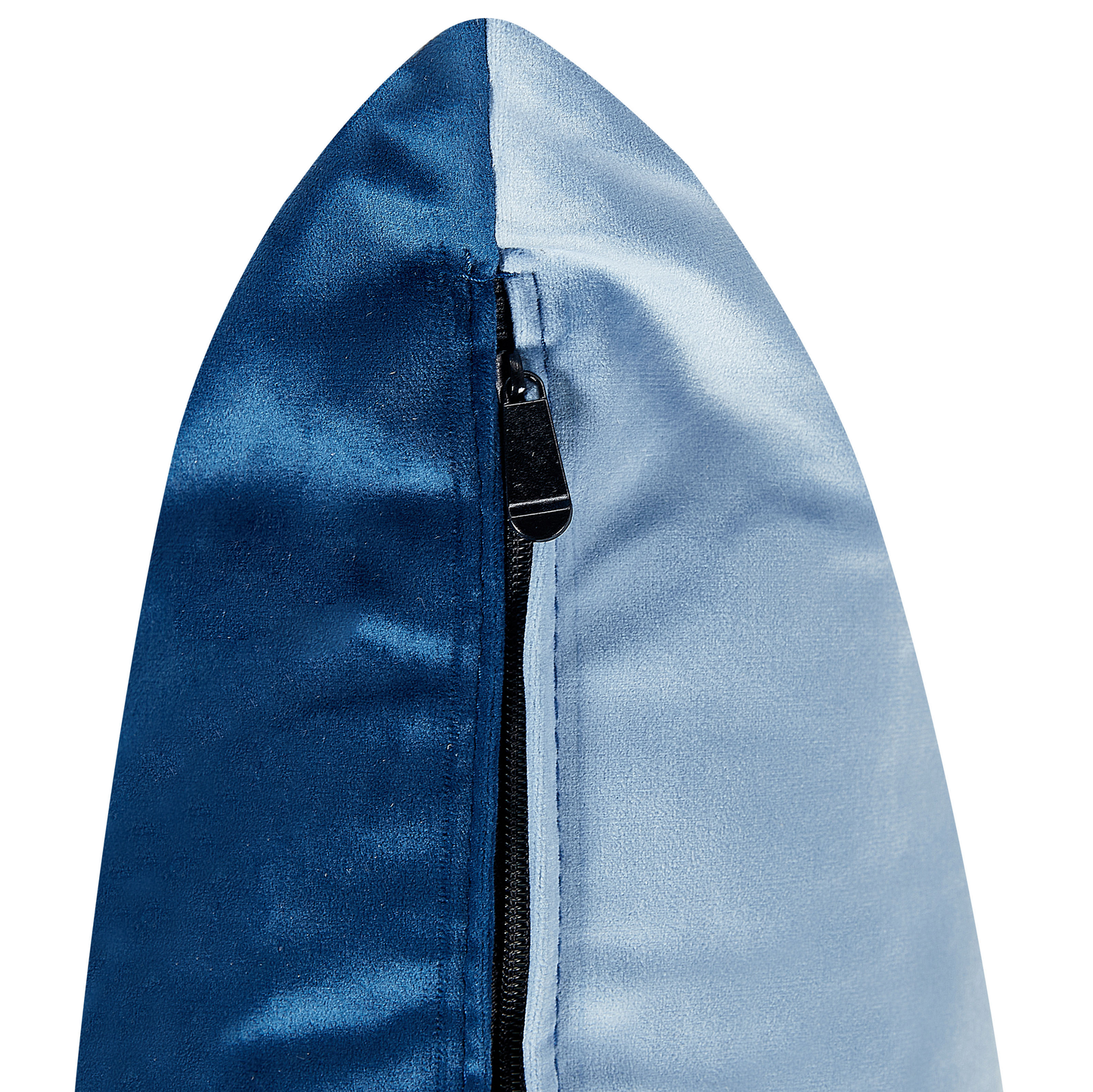 Chaiselongue Samtstoff blau linksseitig GONESSE
