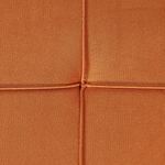 Chaiselongue Samtstoff orange linksseitig GONESSE