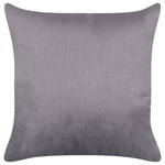 Chaiselongue Samtstoff taupe / dunkelgrau linksseitig GONESSE