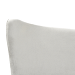 Bett mit Lattenrost Samtstoff CHALEIX 180 x 200 cm Hellgrau