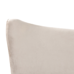 Bett mit Lattenrost Samtstoff CHALEIX 160 x 200 cm Taupe