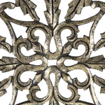 Beistelltisch gold / schwarz quadratisch 40 x 40 cm PALASI