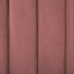 Bett mit Lattenrost Samtstoff AMBILLOU 140 x 200 cm Rosa