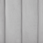 Bett mit Lattenrost Samtstoff AMBILLOU 160 x 200 cm Hellgrau