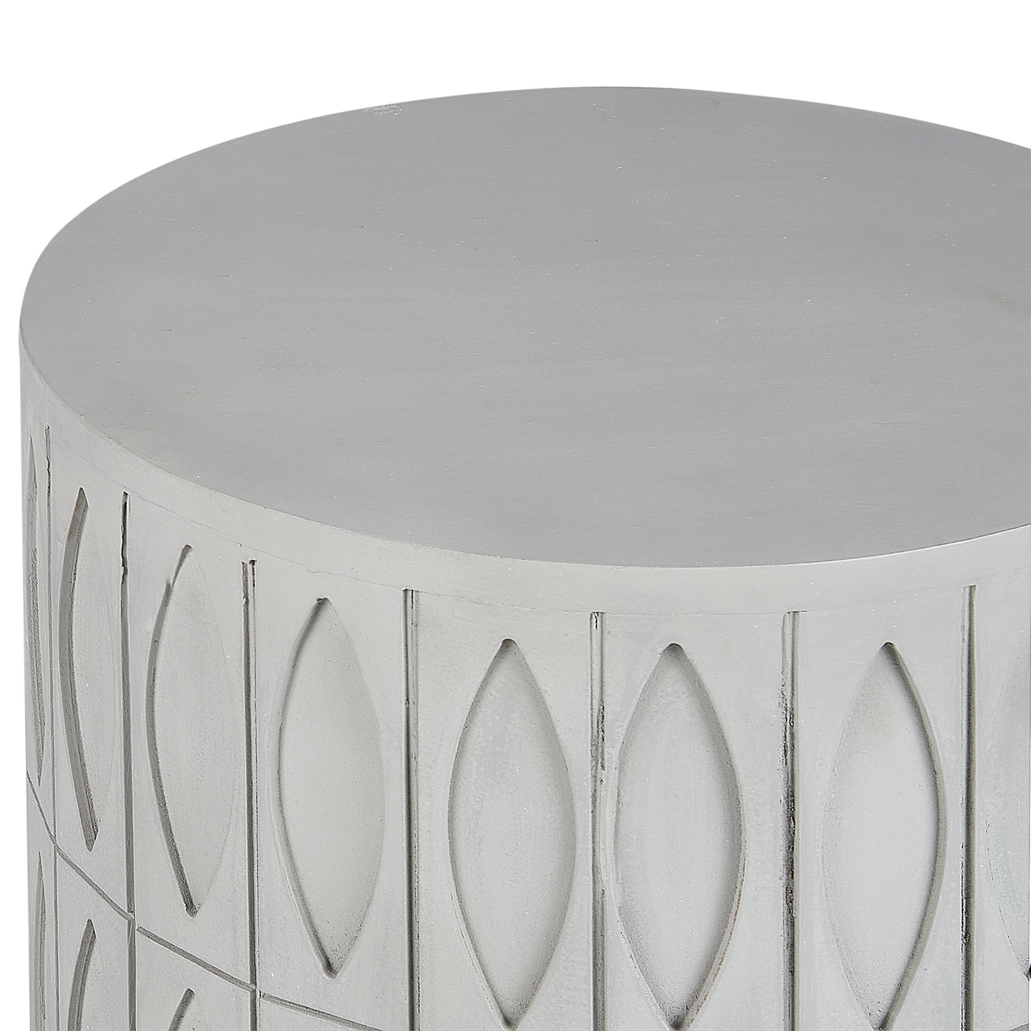 Beistelltisch hellgrau rund ø 45 cm DEARA