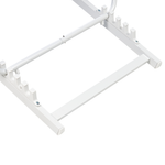 Liegestuhl Aluminium weiss Textilbespannung blau LOCRI II