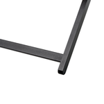 Liegestuhl Aluminium schwarz Textilbespannung grau LOCRI II