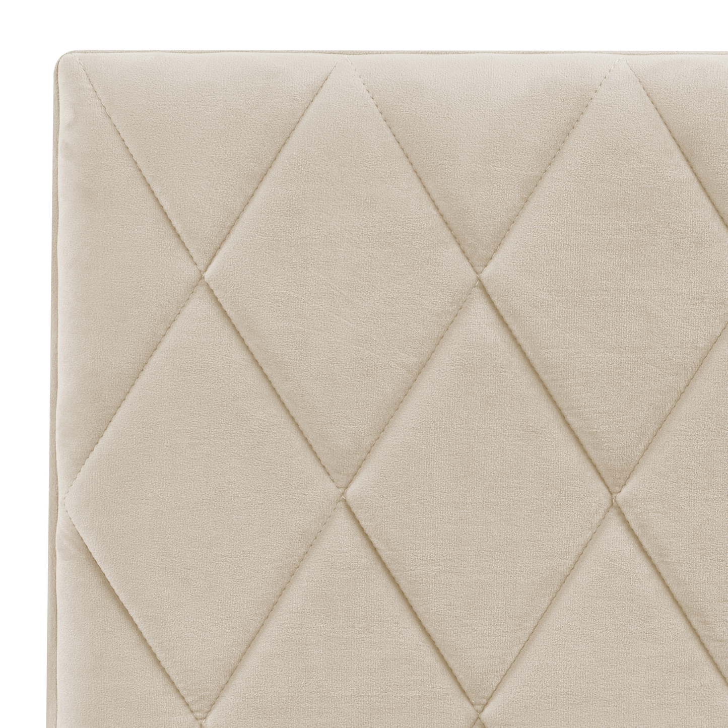 Bett mit Stauraum Samtstoff ROCHEFORT 160 x 200 cm Beige