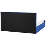 Bett mit Stauraum Samtstoff ROCHEFORT 180 x 200 cm Marineblau