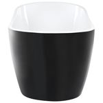 Badewanne freistehend schwarz oval 170 x 78 cm SOLARTE