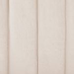 Bett mit Lattenrost Samtstoff AMBILLOU 180 x 200 cm Hellbeige