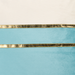 Dekokissen 2er Set ALLIUM Samtstoff 45 x 45 cm Blau Streifenmuster