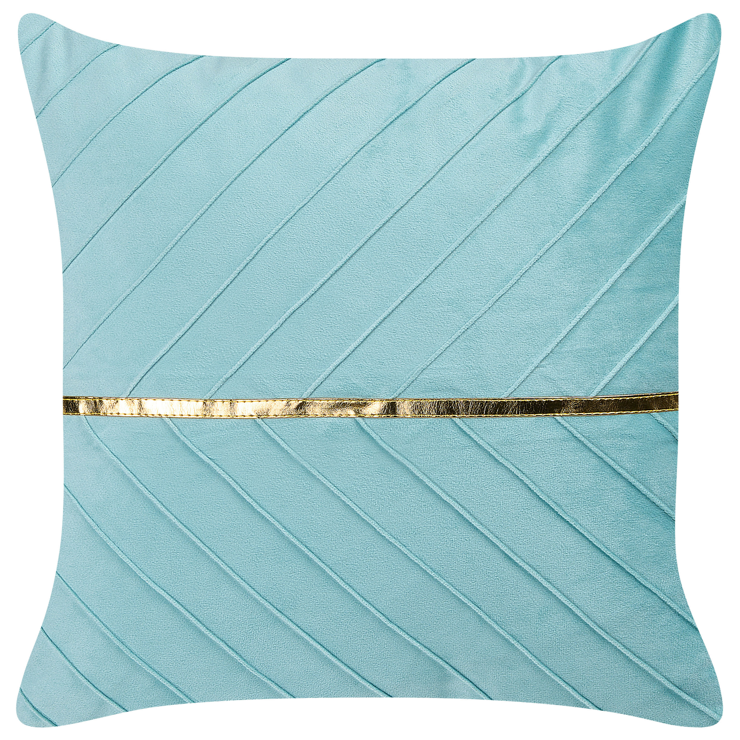 Dekokissen 2er Set CONEFLOWER 45 x 45 cm Hellblau Streifenmuster