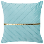 Dekokissen 2er Set CONEFLOWER 45 x 45 cm Hellblau Streifenmuster