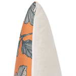 Dekokissen 2er Set SPIREA 45 x 45 cm Orange Schwarz Pflanzenmuster