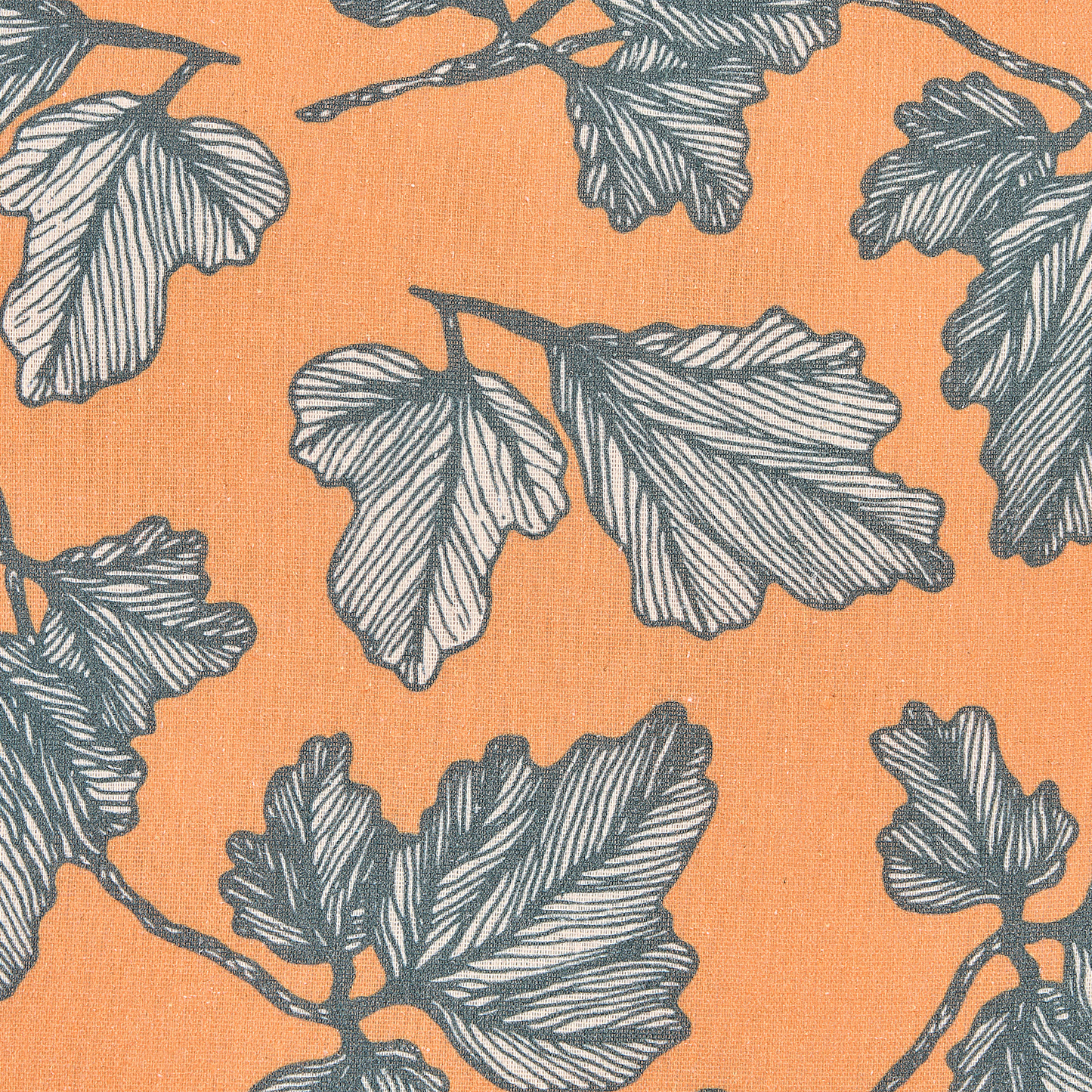 Dekokissen 2er Set SPIREA 45 x 45 cm Orange Schwarz Pflanzenmuster