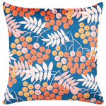 Dekokissen 2er Set SUMAC Samtstoff 45 x 45 cm Bunt Pflanzenmuster